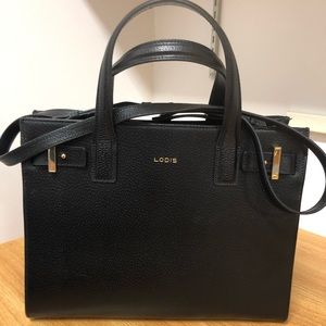 Lodis Black Large Purse - 3 Compartments